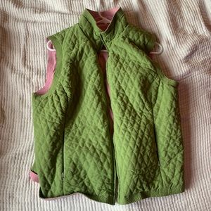 COPY - Vintage Reversible Green and Pink Vest!